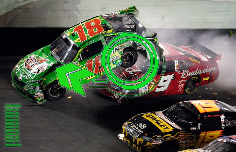 Illustration for article titled Anatomy Of A NASCAR Mega-Crash